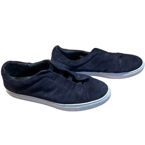 To Boot New York Navy Blue Suede Slip On Sneaker Men\'s Size 12 EUC main image 5